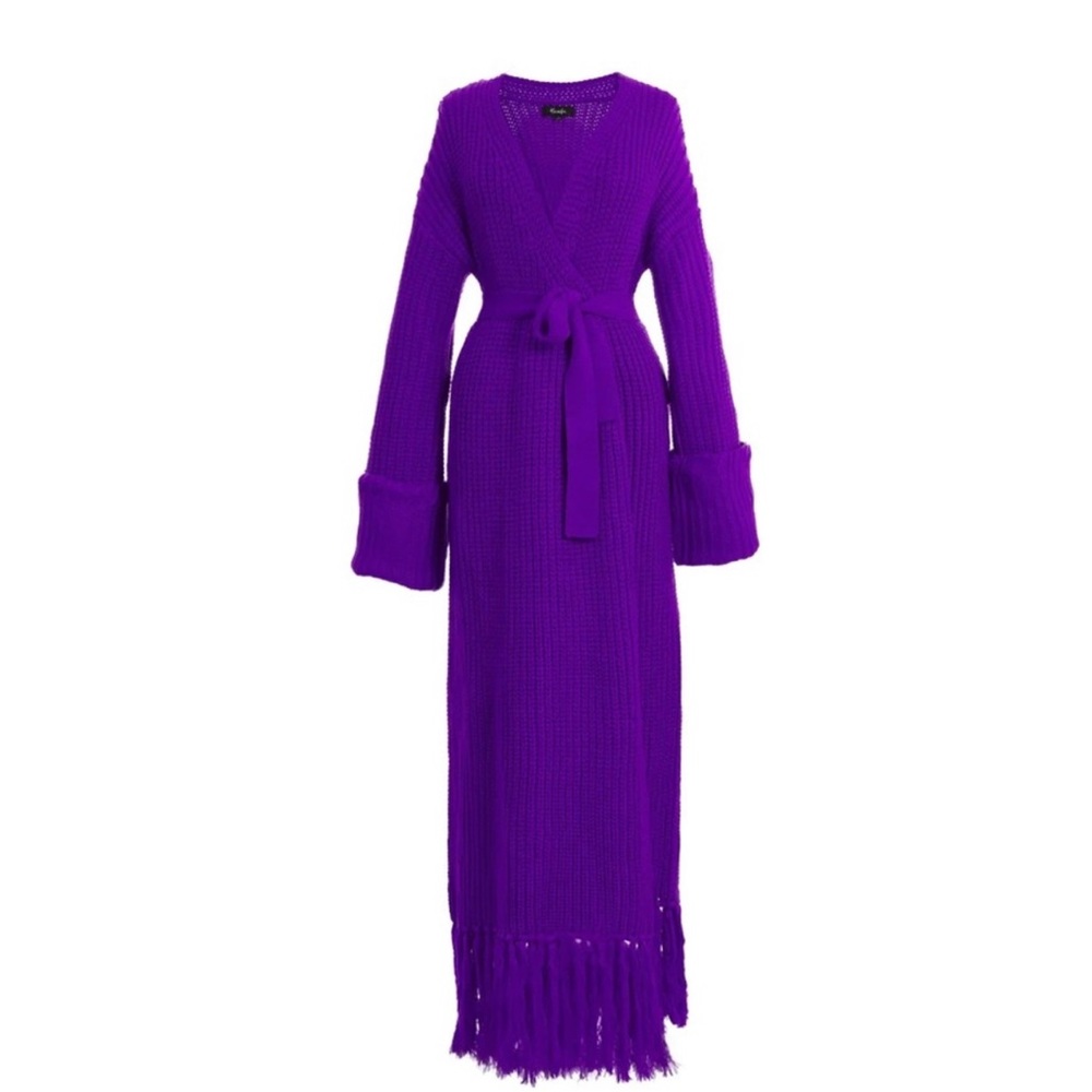 HANIFA MIYA KNIT CARDIGAN DRESS SZ L/XL